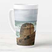 Wellen gegen die Zeit - Great Ocean Road Milchtasse (Linke Ecke)