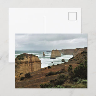 Wellen gegen die Zeit - Great Ocean Road Postkarte