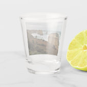 Wellen gegen die Zeit - Great Ocean Road Schnapsglas (Rückseite)