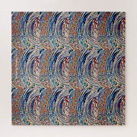 WELLEN-GLAS-DESIGN 2 PUZZLE (Horizontal)