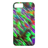Wellen, grün, rot, lila und lila Case-Mate iPhone hülle (Rückseite)