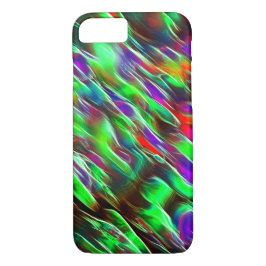 Wellen, grün, rot, lila und lila Case-Mate iPhone hülle