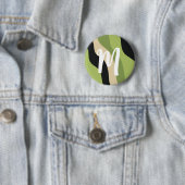 Wellen, grün, schwarz und beige Kurven bunt Button (Beispiel)