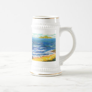 Wellen haben Bewusstsein Bierglas