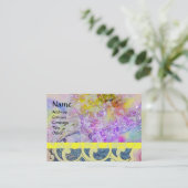 WELLEN hell, lebendig, gelb, blau, lila funkeln Visitenkarte