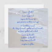 Wellen ii Einladung (Vorne/Hinten)