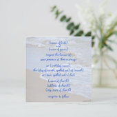 Wellen ii Einladung (Stehend Vorderseite)