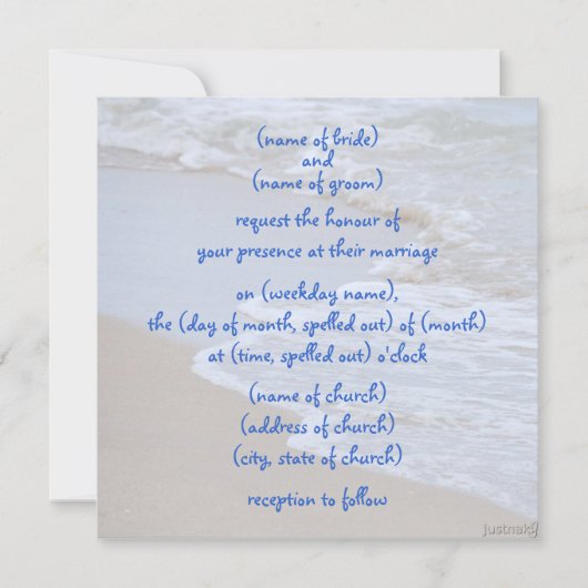 Wellen ii Einladung (Vorderseite)