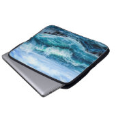 Wellen im Meer. Moderner Impressionismus, Modernis Laptopschutzhülle (Vorne Knopf)