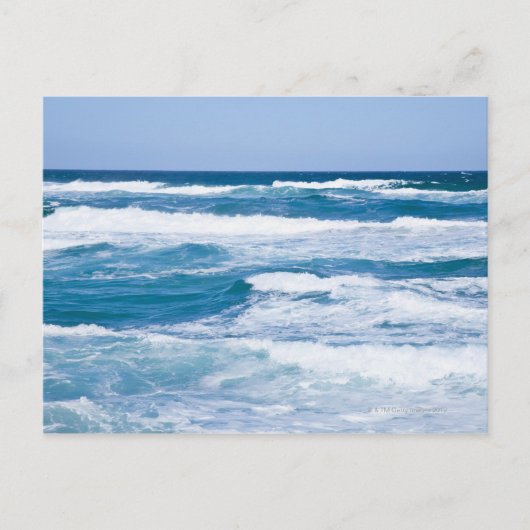 Wellen im Mittelmeer, Mallorca, Spanien Postkarte (Vorderseite)