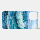 Wellen im Ozean. Moderner Impressionismus, Moderni Case-Mate iPhone Hülle (Rückseite (Horizontal))