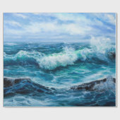 Wellen im Ozean. Moderner Impressionismus, Moderni Geschenkpapier (Flach)