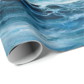Wellen im Ozean. Moderner Impressionismus, Moderni Geschenkpapier (Rolleneckpunkt)