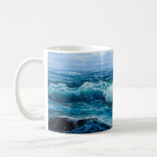 Wellen im Ozean. Moderner Impressionismus, Moderni Kaffeetasse