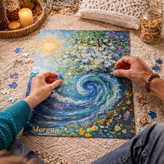 Wellen | Impressionismus Malerei Puzzle