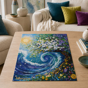 Wellen Impressionismus Malerei Puzzle