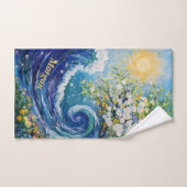 Wellen | Impressionismus Sport Handtuch (Handtuch)