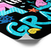 Wellen in 4. Klasse Meerjungfrau zurück zur Schule Poster (Ecke)