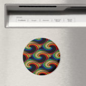 Wellen in Farben.... Magnet (In Situ (Geschirrspüler))