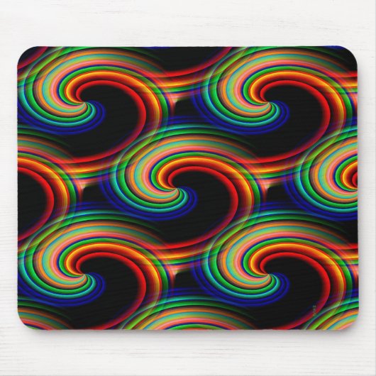 Wellen in Farben.... Mousepad (Vorne)