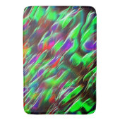 Wellen in grün, rot, lila und lila badematte (Vorderseite Vertikal)