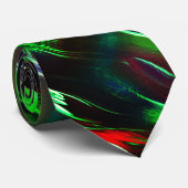 Wellen in grün, rot, lila und lila krawatte (Gerollt)