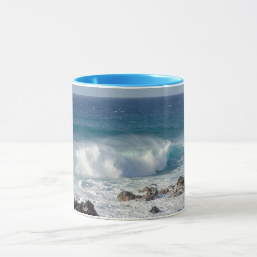 Wellen in Maui, Landschaftsfotografie von Hawaii Tasse (Zentrum)