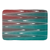 Wellen in weiß badematte (Vorderseite)