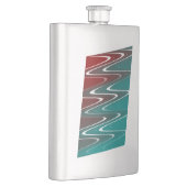 Wellen in weiß flachmann (Rechts)