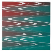 Wellen in weiß fliese (Vorderseite)