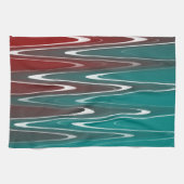 Wellen in weiß geschirrtuch (Horizontal)