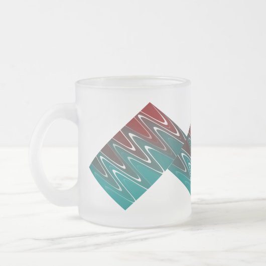 Wellen in weiß mattglastasse (Links)