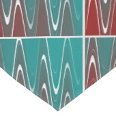Wellen in weiß mittelgroßer tischläufer (Ecke)