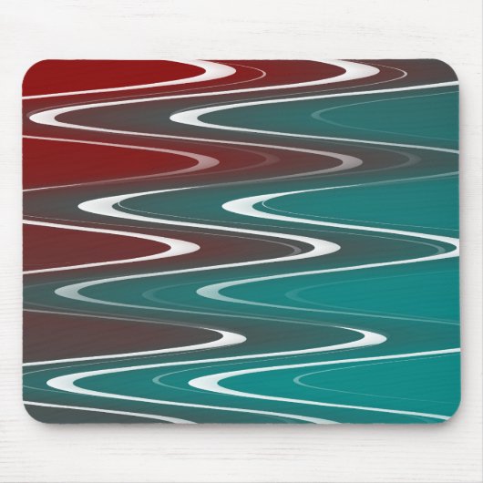 Wellen in weiß mousepad (Vorne)