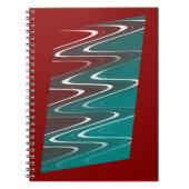 Wellen in weiß notizblock (Vorderseite)