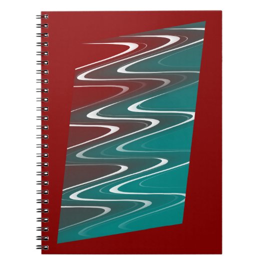 Wellen in weiß notizblock (Vorderseite)