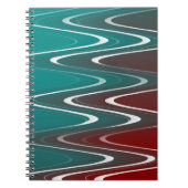 Wellen in weiß notizblock (Vorderseite)