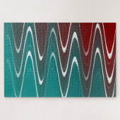 Wellen in weiß puzzle (Horizontal)