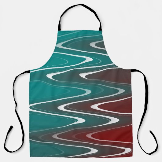 Wellen in weiß schürze (Vorderseite)