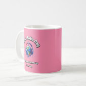 Wellen jenseits der Grenzen. Weltfunktag. T-Shirt Kaffeetasse (Vorderseite Links)