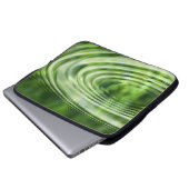 Wellen konzentrische Wellen Laptopschutzhülle (Vorne Knopf)