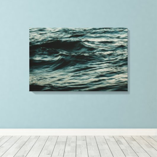 Wellen Leinwanddruck (Insitu (Holzboden))