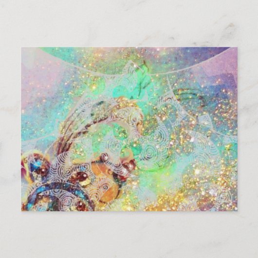 WELLEN / MAGIC BUTTERFLY-PFLANZE POSTKARTE (Vorderseite)