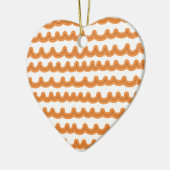 Wellen Melon Keramik Ornament (Links)
