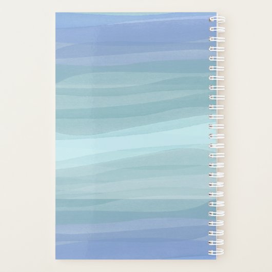 Wellen Mermaid Monatsschwimmplaner Planer (Rückseite)