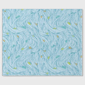 Wellen mit Booten Geschenkpapier (Flach)