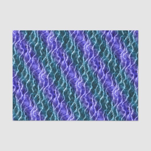 wellen mit tintenfarbener gradient blau : seidenpapier (Vorderseite)