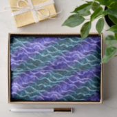 wellen mit tintenfarbener gradient blau : seidenpapier (Geschenk)