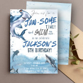 🦈 Wellen mit unserem Hai zum Geburtstag machen Einladung