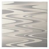 Wellen mit weißer Farbstruktur Fliese (Vorderseite)